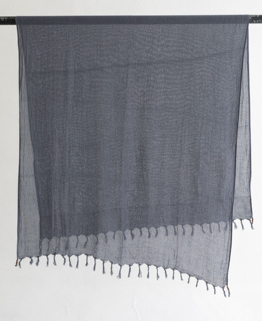 SLATE BLUE RAW COTTON SARONGS