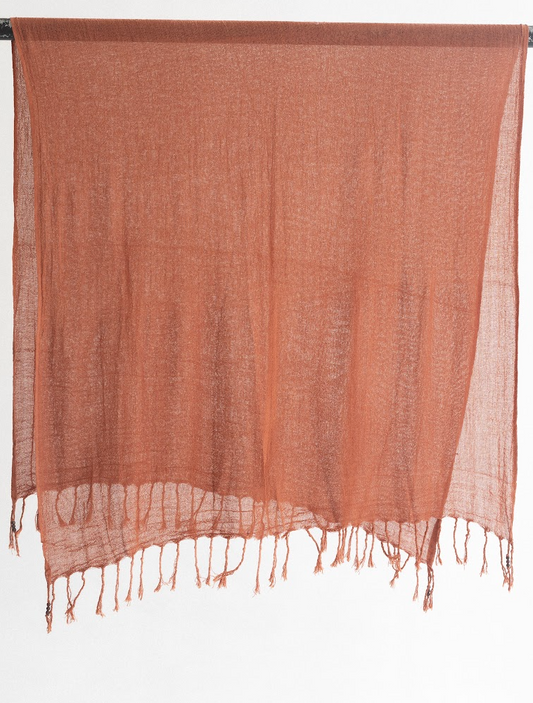 TERRACOTTA RAW COTTON SARONGS