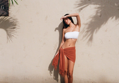 TERRACOTTA RAW COTTON SARONGS
