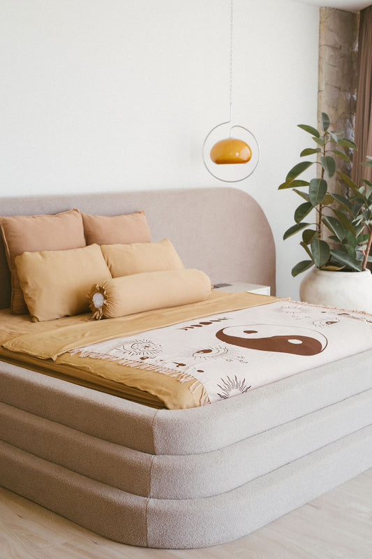 BALI TAN BED COVER SET