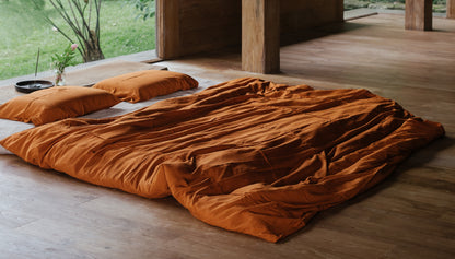 TERRACOTTA LOVE BED COVER SET