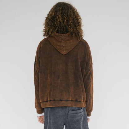 STONE WASHED SWEATER BRONZE