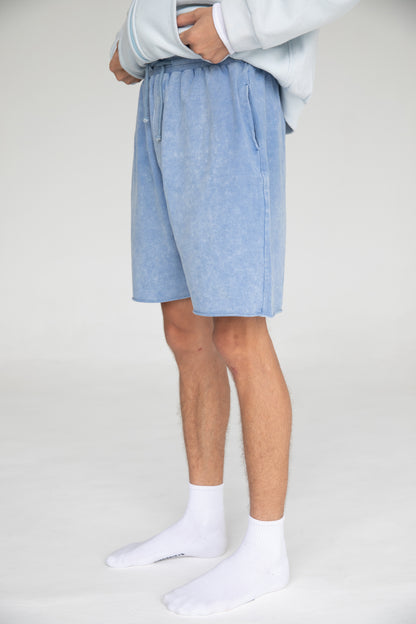 UNISEX SWEAT SHORTS BABY BLUE