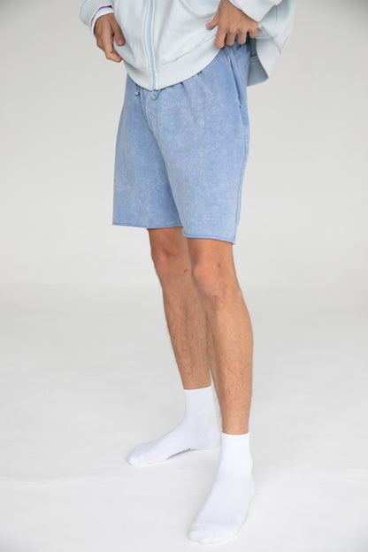 UNISEX SWEAT SHORTS BABY BLUE