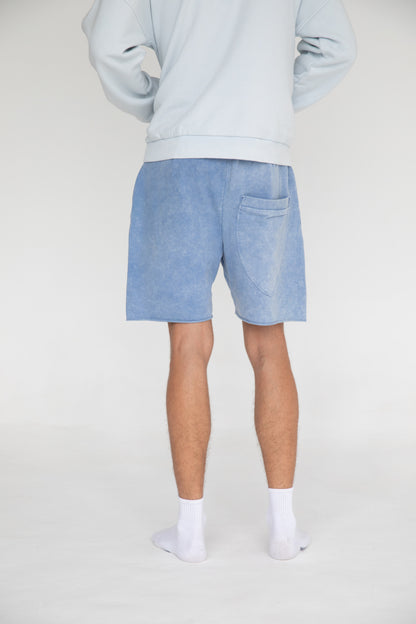 UNISEX SWEAT SHORTS BABY BLUE