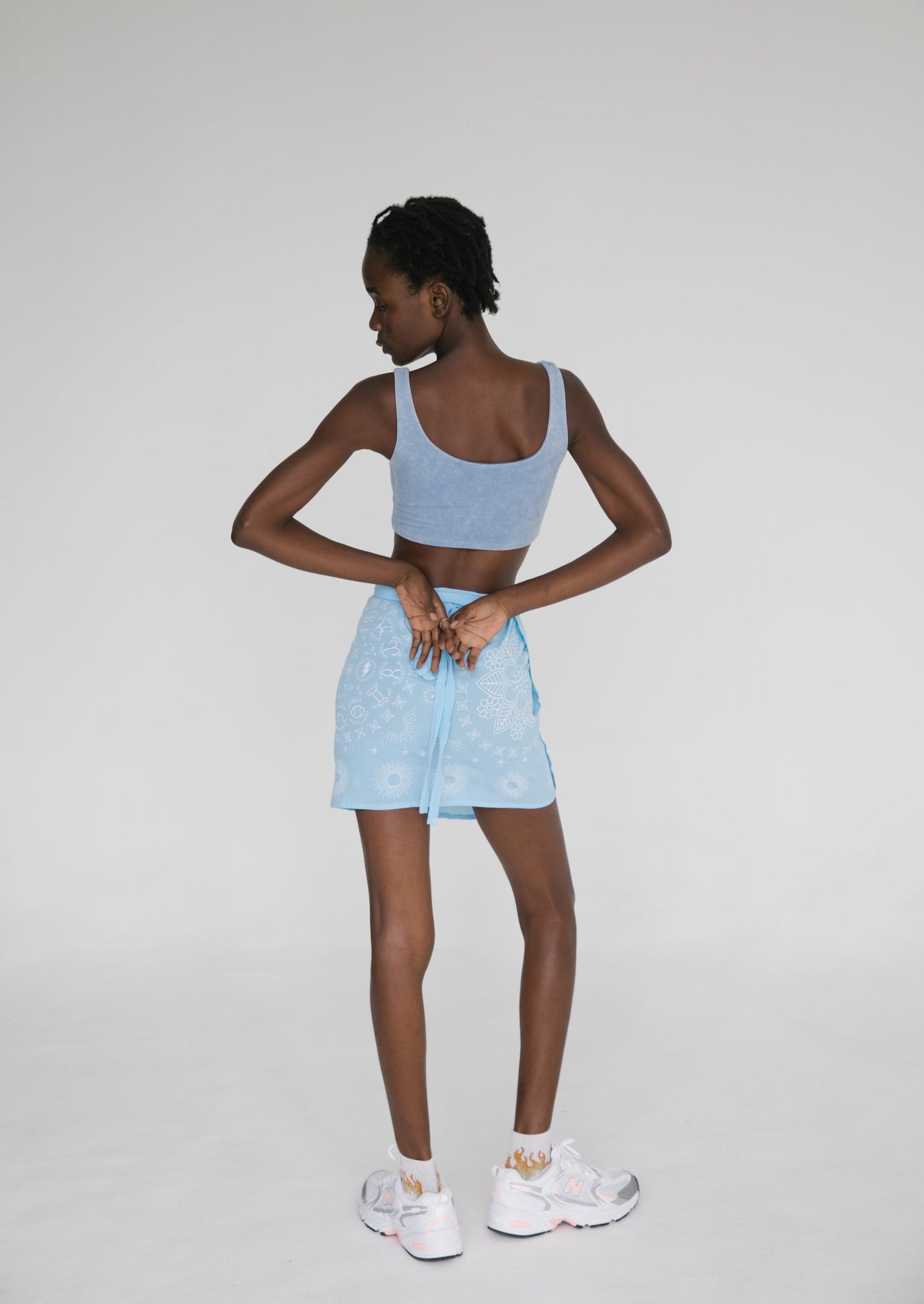 ✧ BABY BLUE SKIRT SARONG ☽